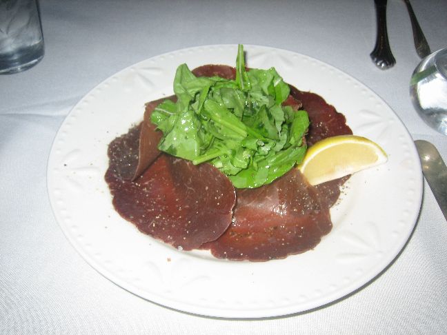 tin angel cafe breasola carpaccio