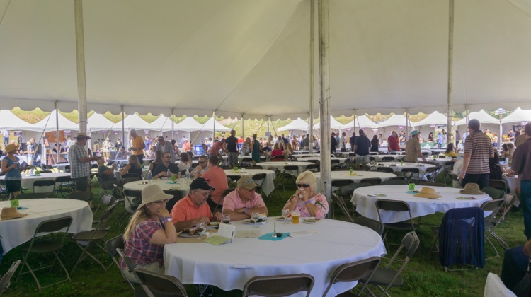 Taste Of The Wasatch 2015  reserved seating tent 2